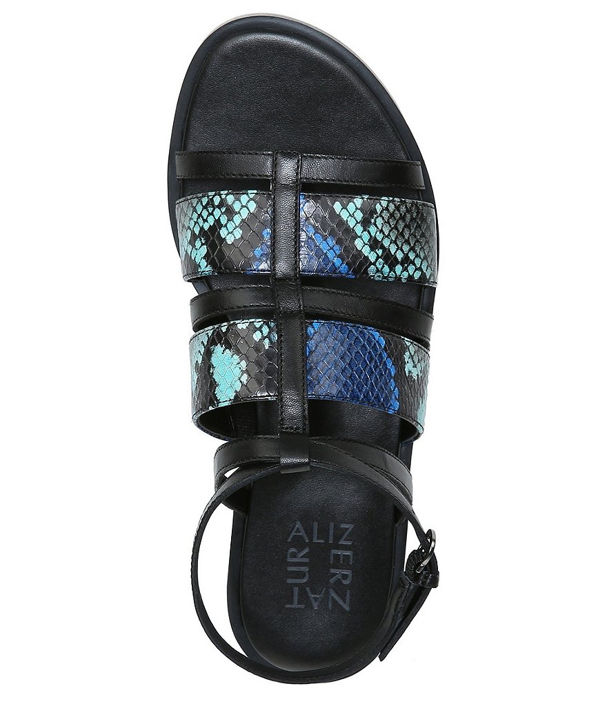 Naturalizer Fianna Snake Print Leather Sandals