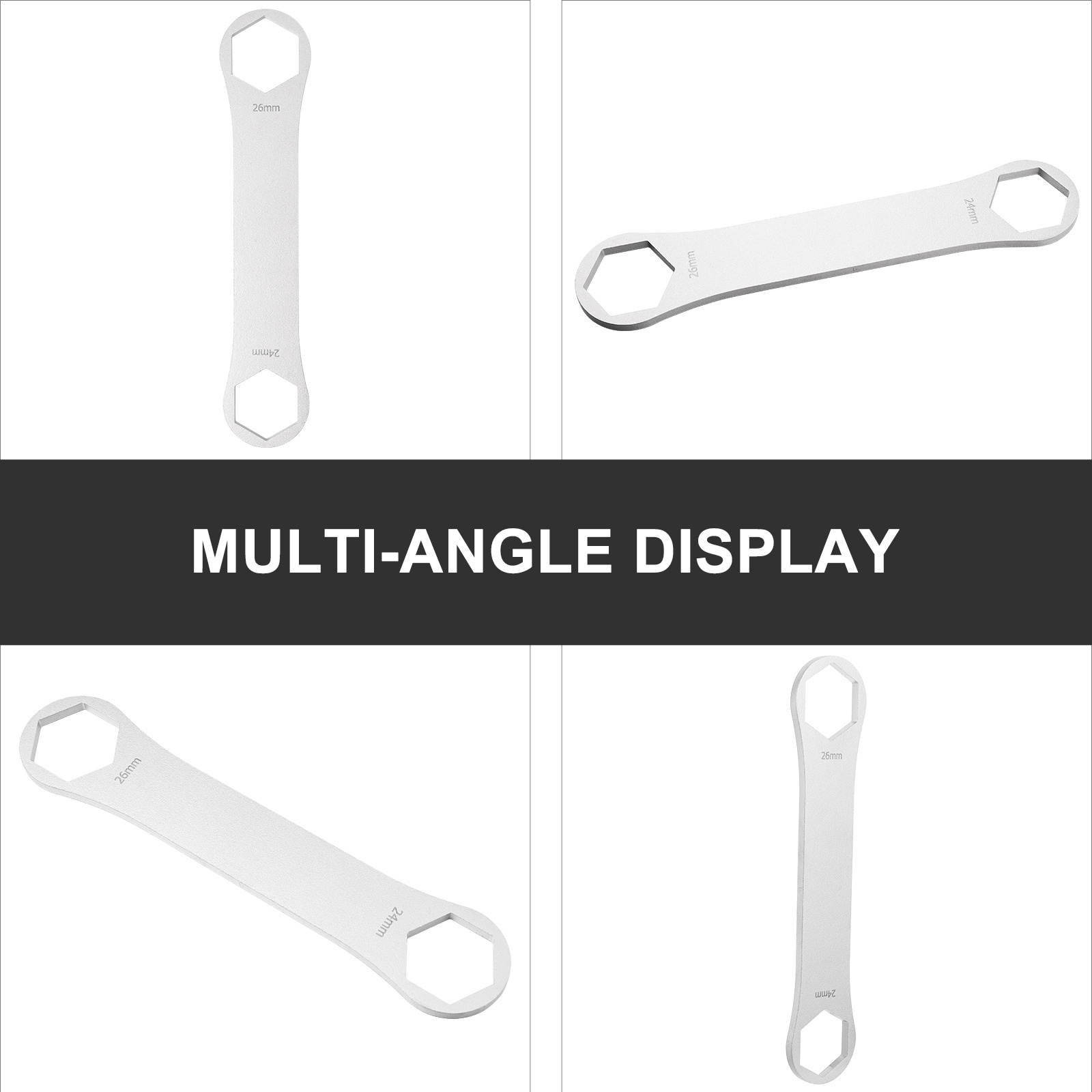 Stainless Steel Front Fork Cap Spanner Double Head 27/28mm Hex Fork Cap Remover