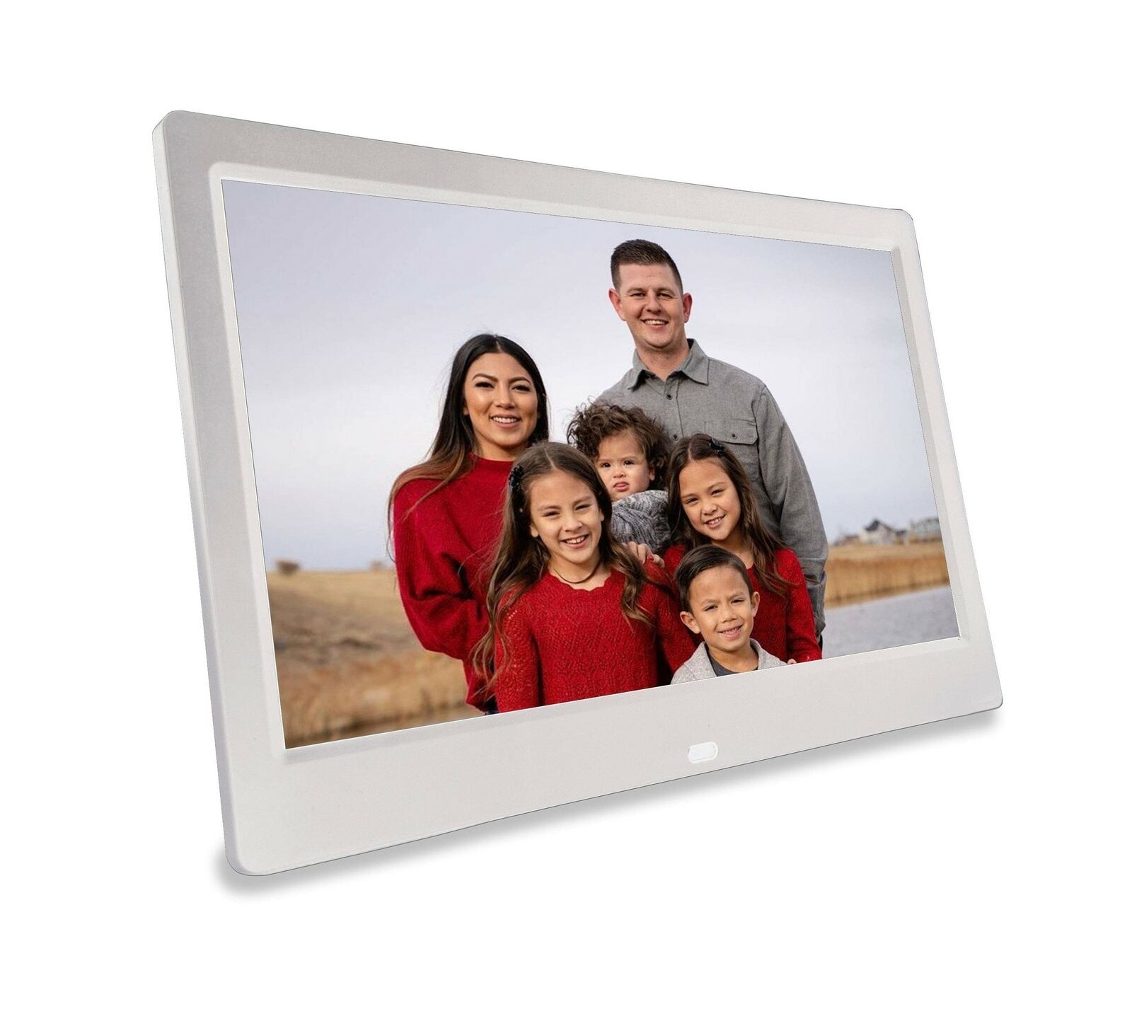 Phone2Frame 10 Inch Digital Picture Frame with Photo Backup Stick Universal U...
