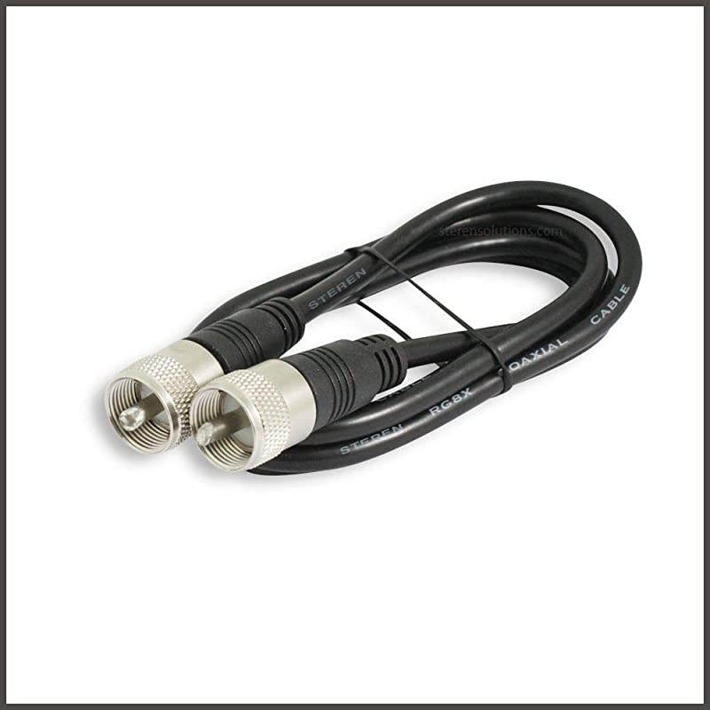 Coax Cable - Coaxial Cable Connector - Antenna Cable - RG8X Coax Connector - Coax Cable Connector - UHF Antenna Cable - Male to Male Cable - RG8X Coaxial Cable 6ft - 1.8 M - 3 Pack -  205-706-3