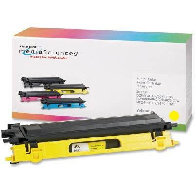Media Sciences 39410 Yellow Toner Cartridge,