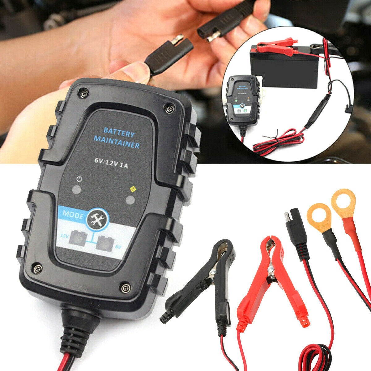 6Outlet + 2 USB 1050 Joule Surge Protector Power Strip with 25Ft Long Extension Cord White UL Listed