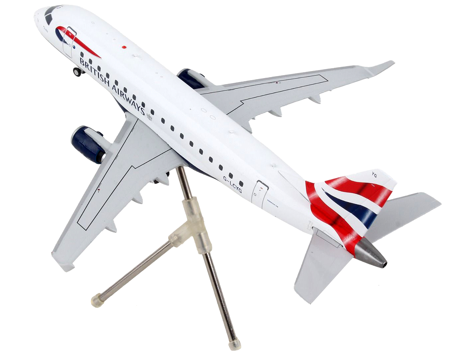Embraer E190-E2 Commercial Aircraft "Wideroe" (LN-WEA) White with Green Tail 1/400 Diecast Model Airplane by GeminiJets