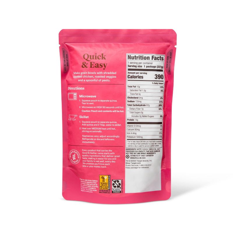 Whole Grain Quinoa Microwavable Pouch - 8oz - Good & Gather™