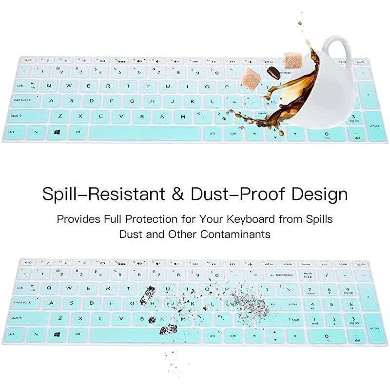 Cover for HP Envy X360 2in1 Series 15MBP012DX 15MBP111DX 15MBQ021DX 2019 2020 HP Pavilion 156 Series Laptop HP Envy 173 17t 17M 17BS 17BW Laptop Cover Skin Ombre Mint