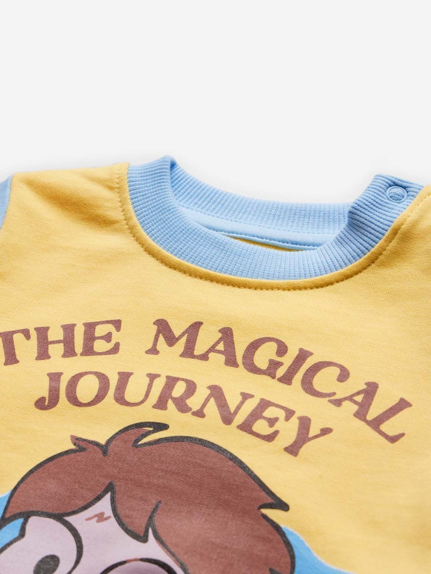 The Souled Store Kids Yellow & Blue Cotton Printed Full Sleeves Harry Potter Sweatshirt
