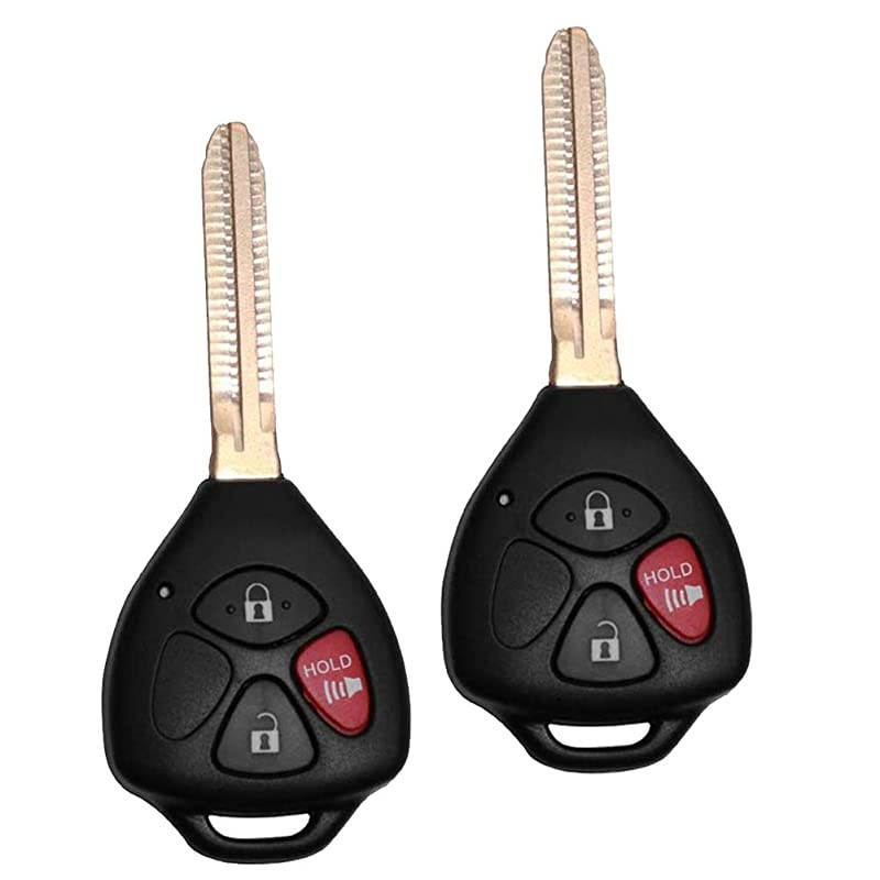2X New Keyless Entry Remote Car Key Fob for Toyota Rav4 20072010 Scion XB 20082012 FCC ID HYQ12BBY 4D67 Chip