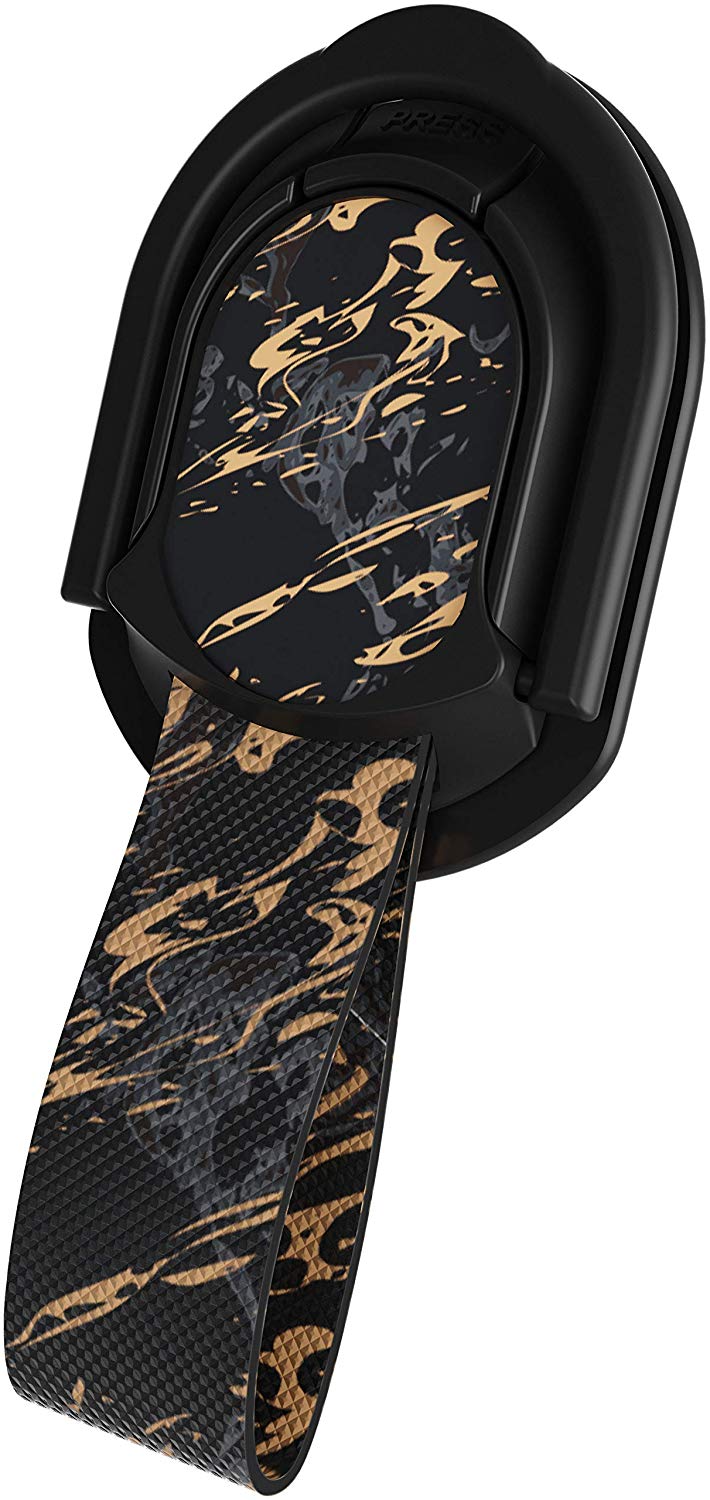 Ghostek Loop Phone Ring Holder Strap with Stand and Smartphone Car Holder Magnet Cute iPhone Grips for Women Perfect for Taking Selfies Removable for Wireless Charging Compatible - (Floral Fuchsia)