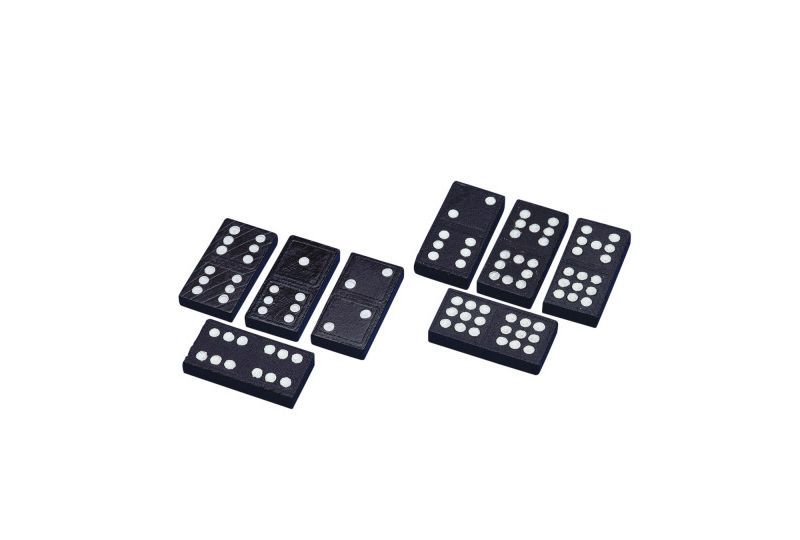 Pressman Toys Double Nine Wooden Dominoes, 55 Pieces