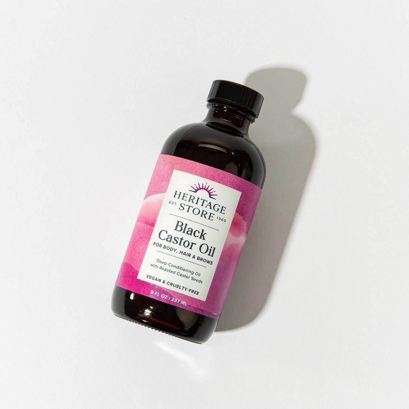 Heritage Store Black Castor Oil - 8 fl oz