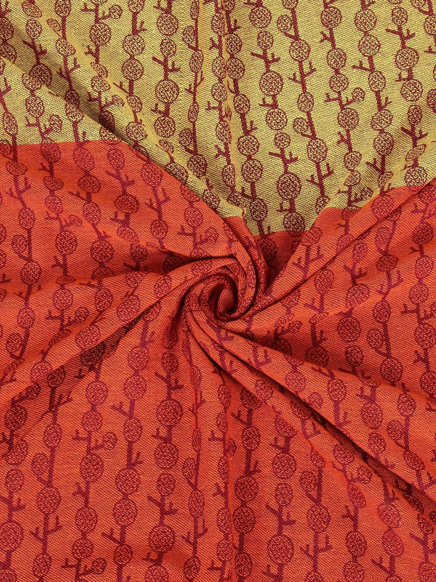 Klotthe Jacquard Collection Orange 300 TC Bed Linen Set