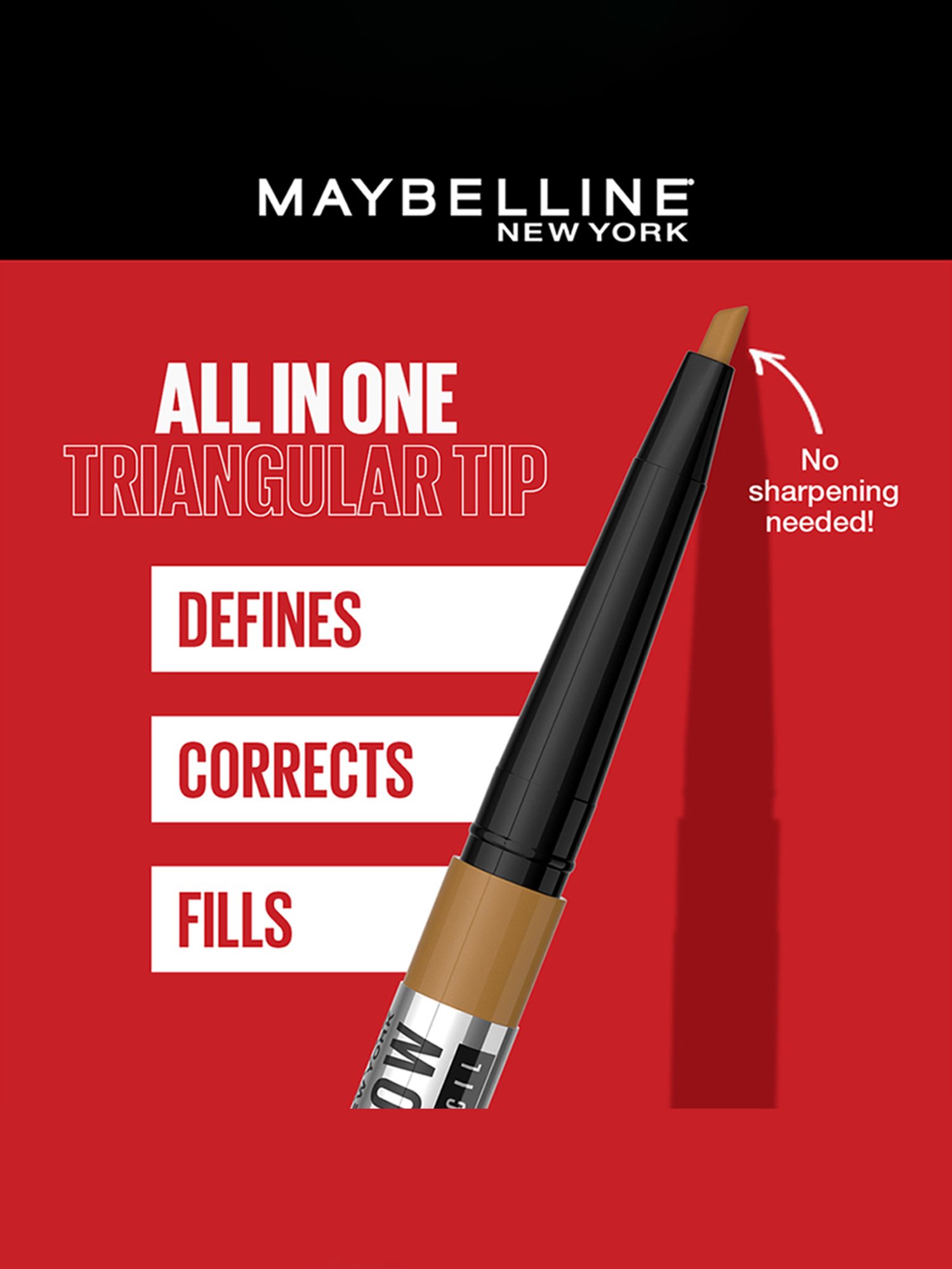 Maybelline New York Tattoo Brow 36h Brow Pencil - Light Brown,0.25 g