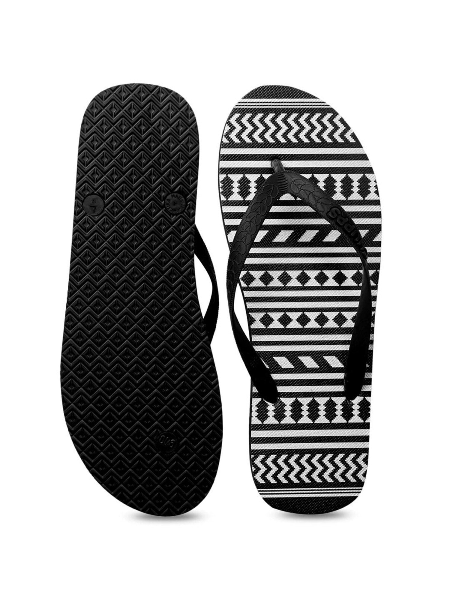 Chupps Men's Black Flip Flops