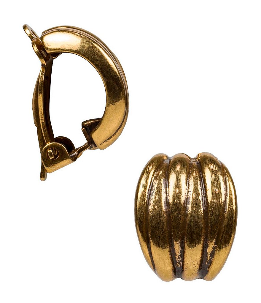 Patricia Nash Clip-On Clustered Hoop Earrings