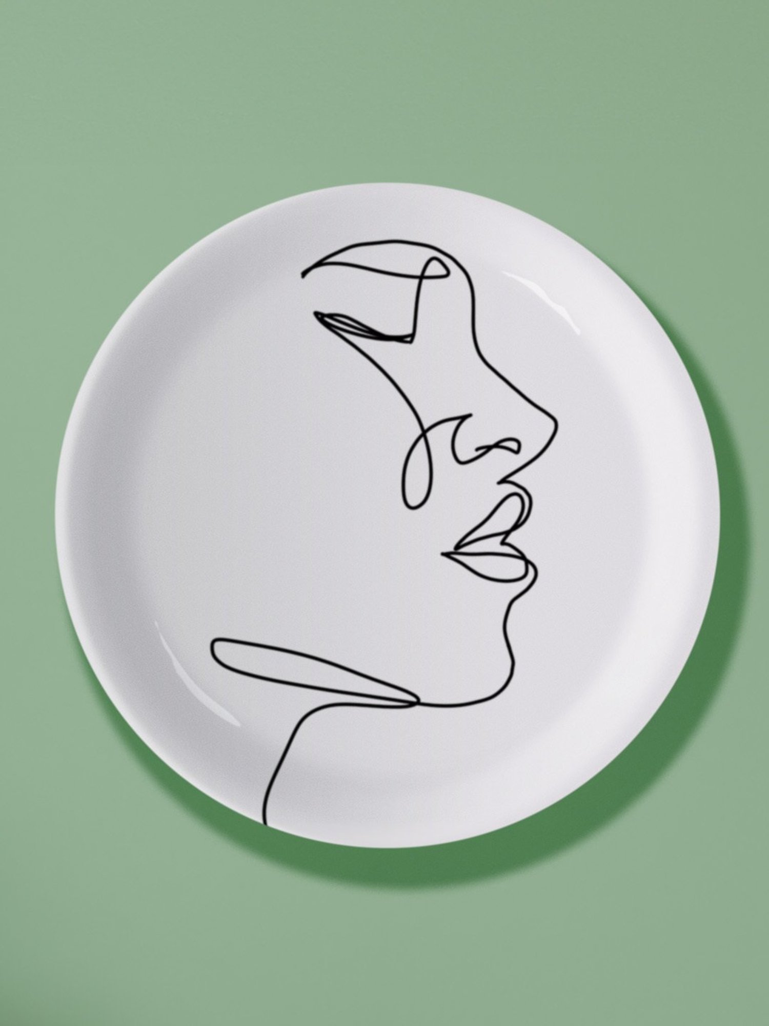 Nestroots Intertwined Elegance Black & White Porcelain&iquest;Decorative Wall Plate