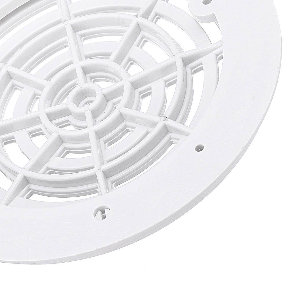 Swimming Pool Main Drain Cover 8-Inch with 2 Screws White Universal Outdoor Drainage Grate for Swimming Pool Cover Replacement