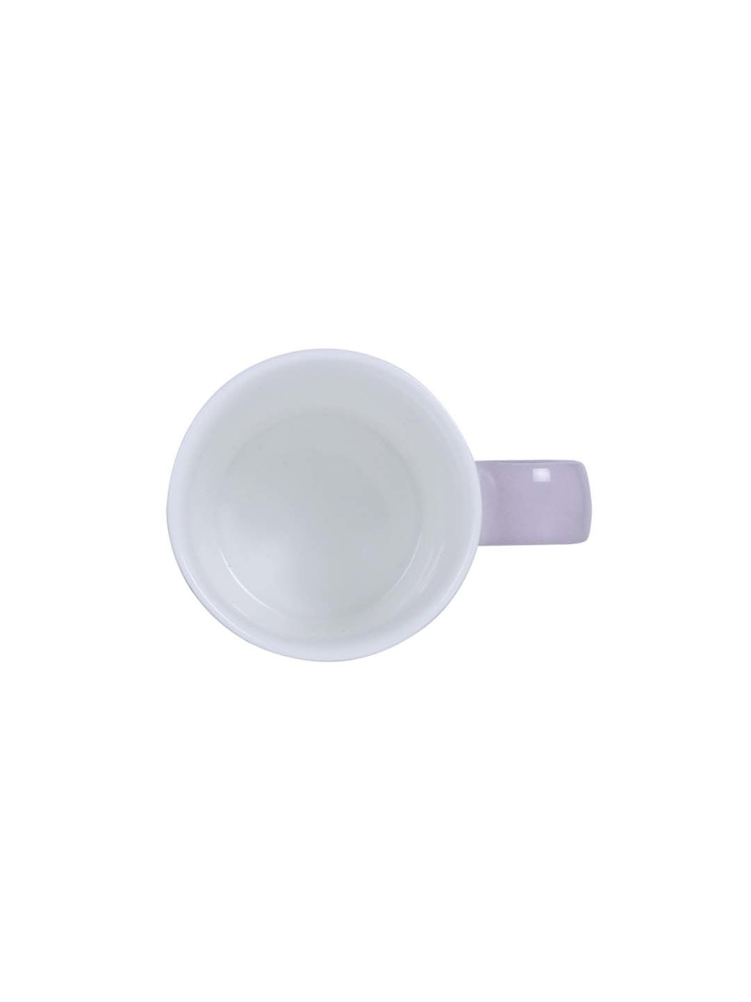 MONNO Snap White & Lilac Bone China Mug (266 ml) -Set of 2