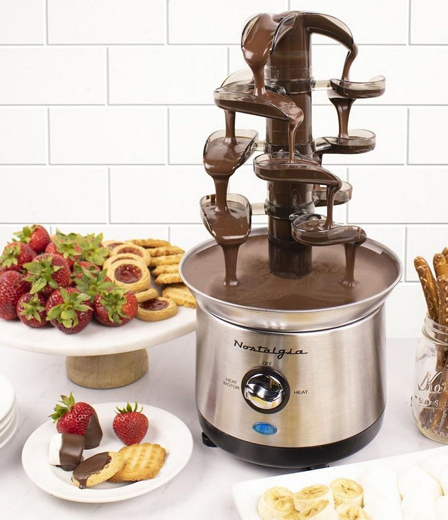 Nostalgia Electrics Stainless Steel Cascading Fondue Fountain