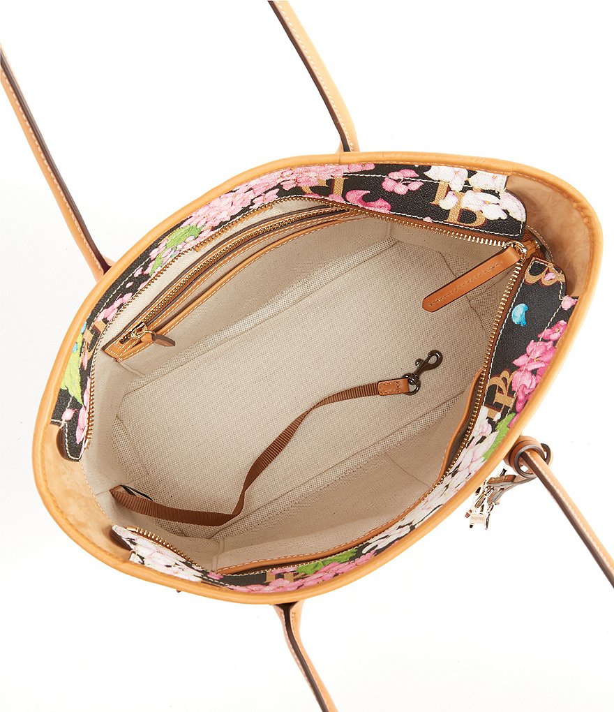 Dooney & Bourke Signature Hydrangea Monogram Collection Floral Tote Bag