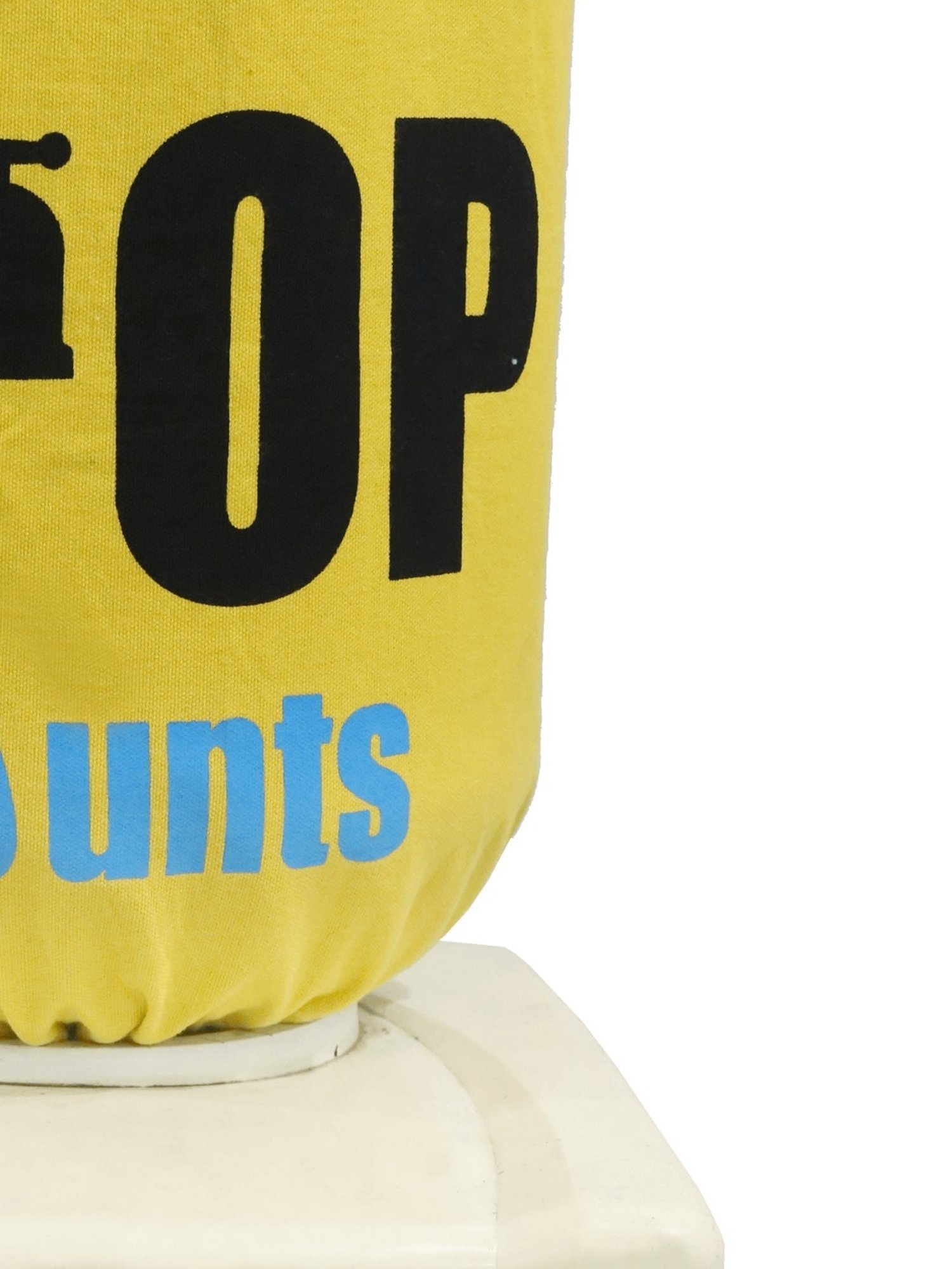 Swayam Printed Yellow & Black Cotton Water Bottle Cover for 20 Liter Jar