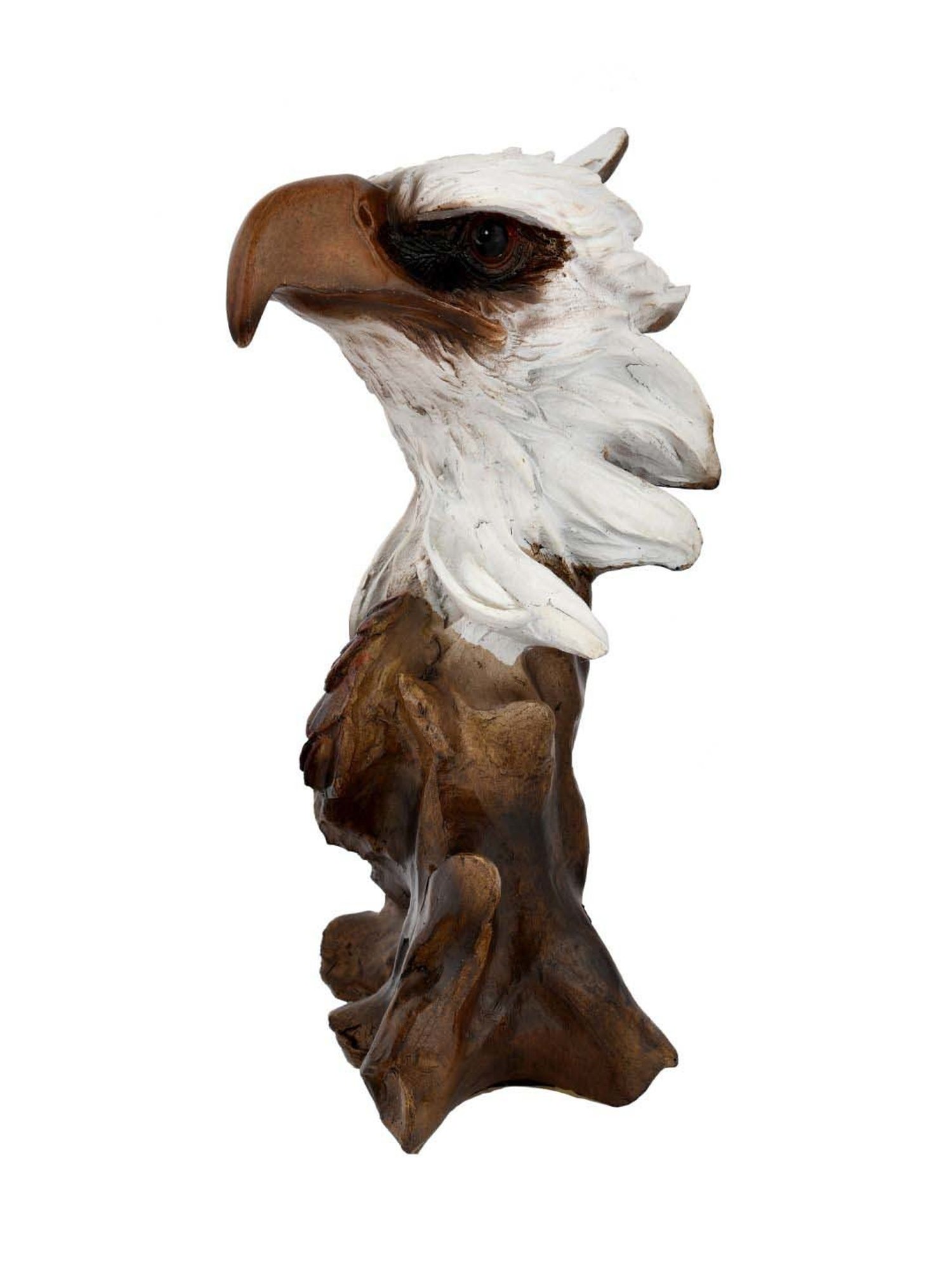 Tayhaa Brown & White Resin Wings Of Freedom Eagle Showpiece.