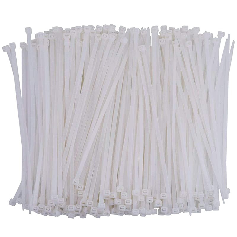 Ties Self-Locking 6 inches Nylon Cable ties,Standard Medium Length Industrial Grade Cable ties Tightly Bind Anything