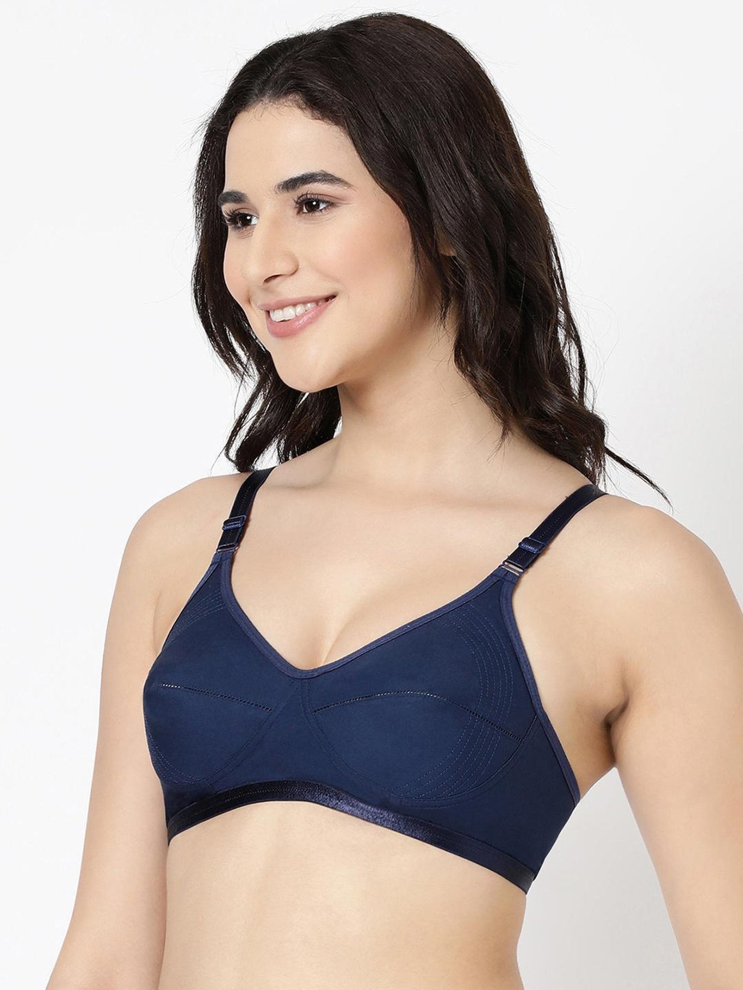 BLOSSOM Navy Medium Coverage Shaper Bra