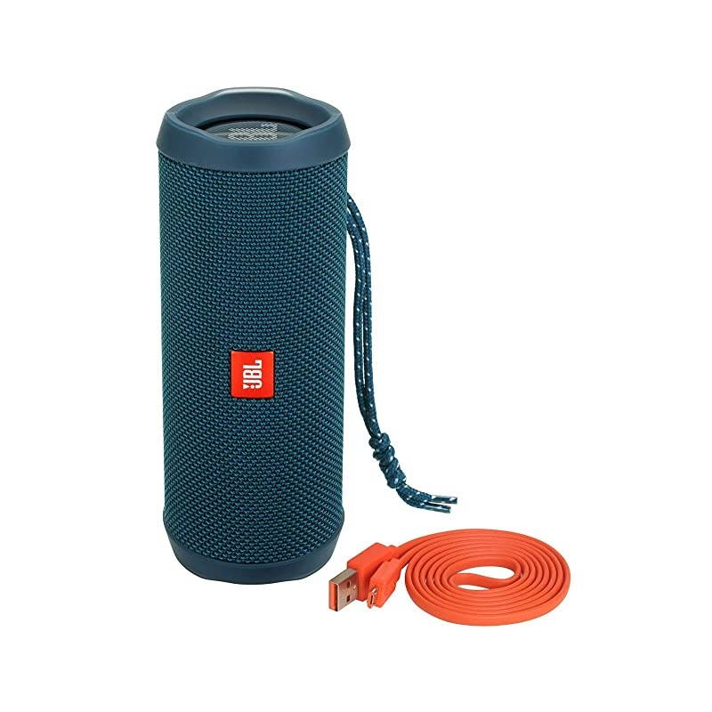 Flip 4 Waterproof Portable Wireless Bluetooth Speaker Bundle Pair Ocean Blue