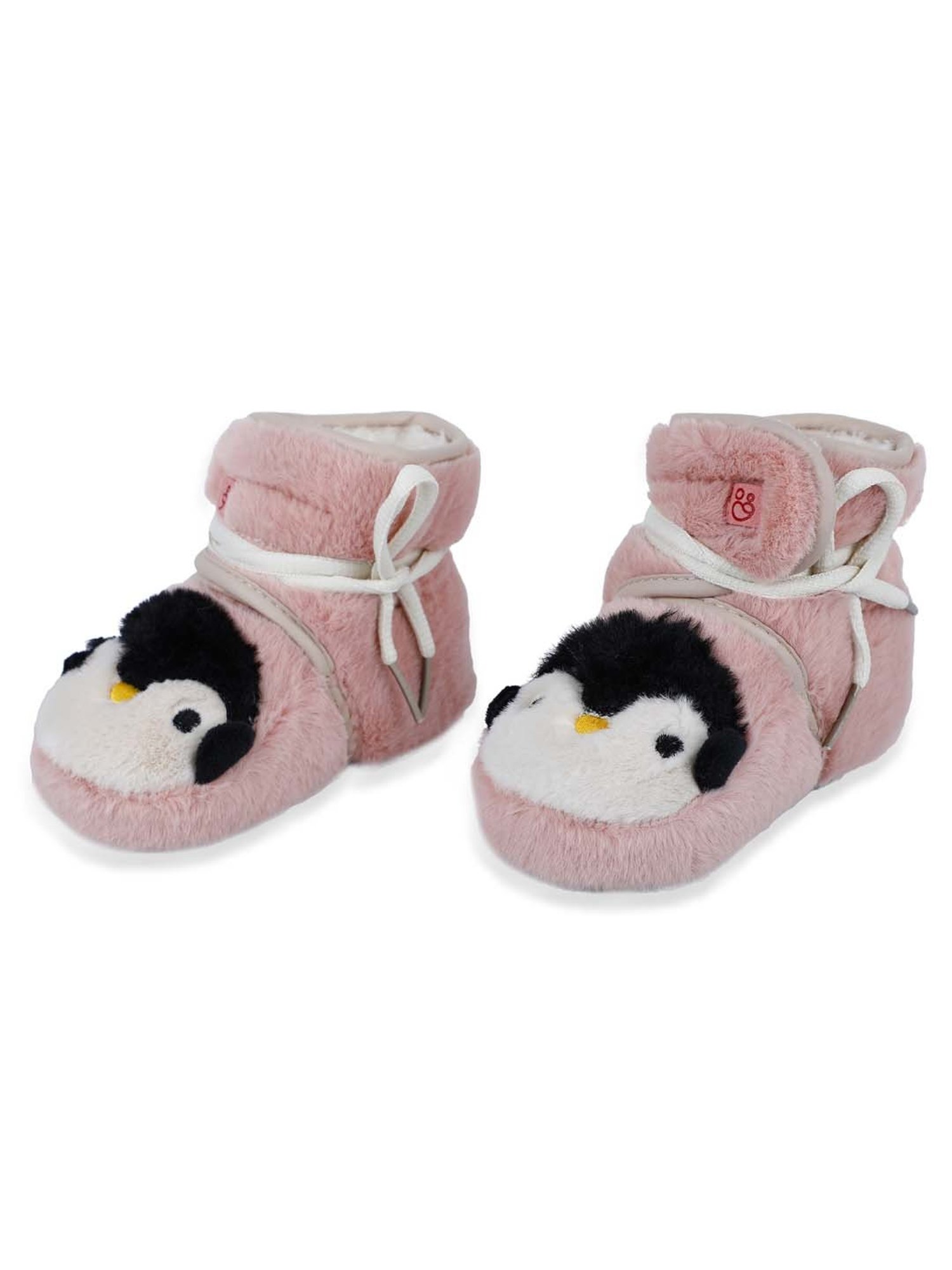 Baby Moo Kids Pink & Black Casual Booties