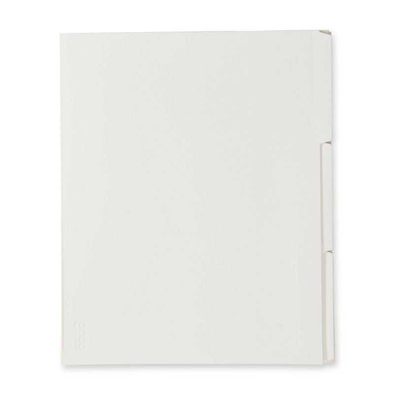 6ct File Folders with Label Set Letter Size Chalk - Good Office Day