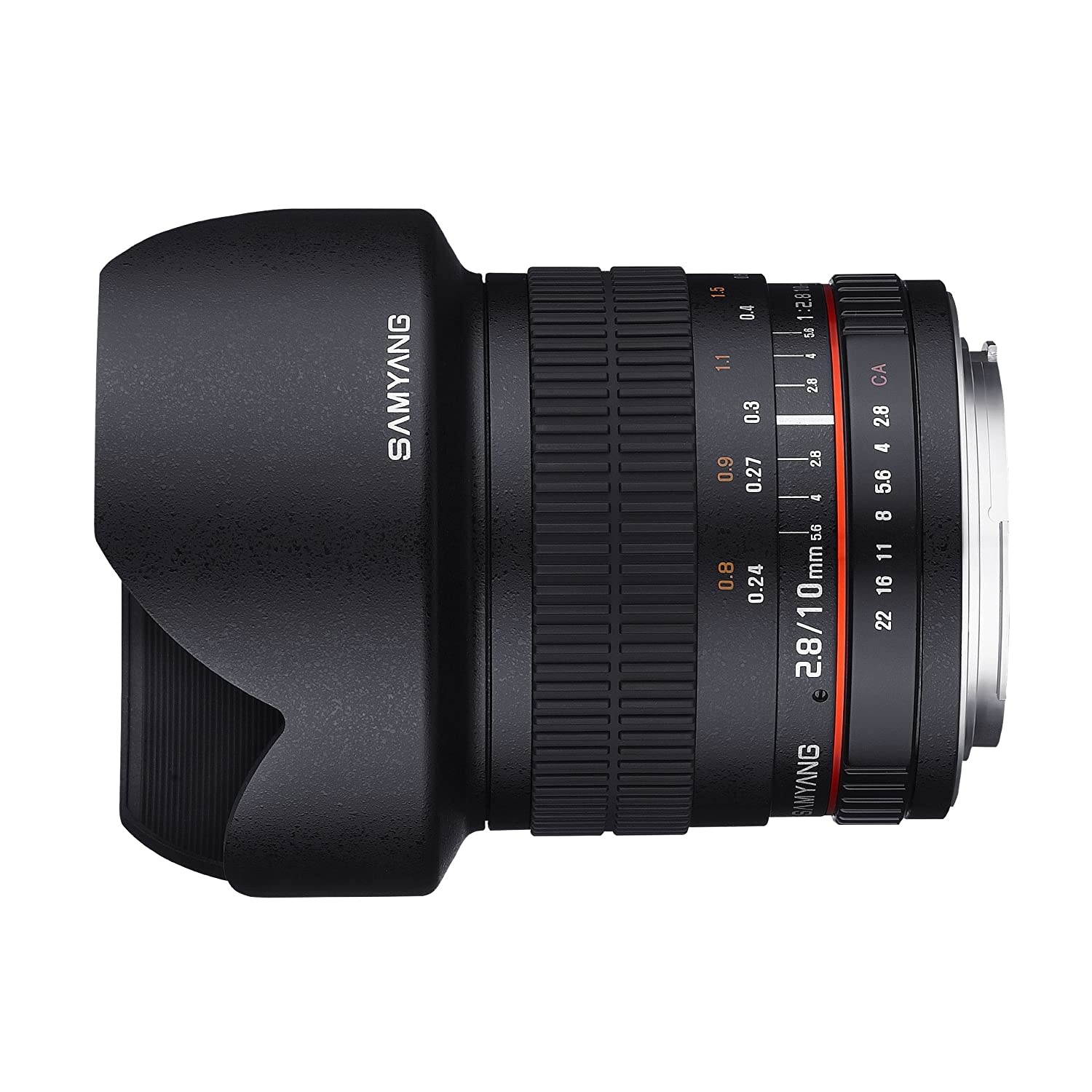 Samyang 10mm F2.8 ED AS NCS CS Ultra Wide Angle Lens Canon EF-S Type for Canon Digital SLR Cameras (SY10M-C)