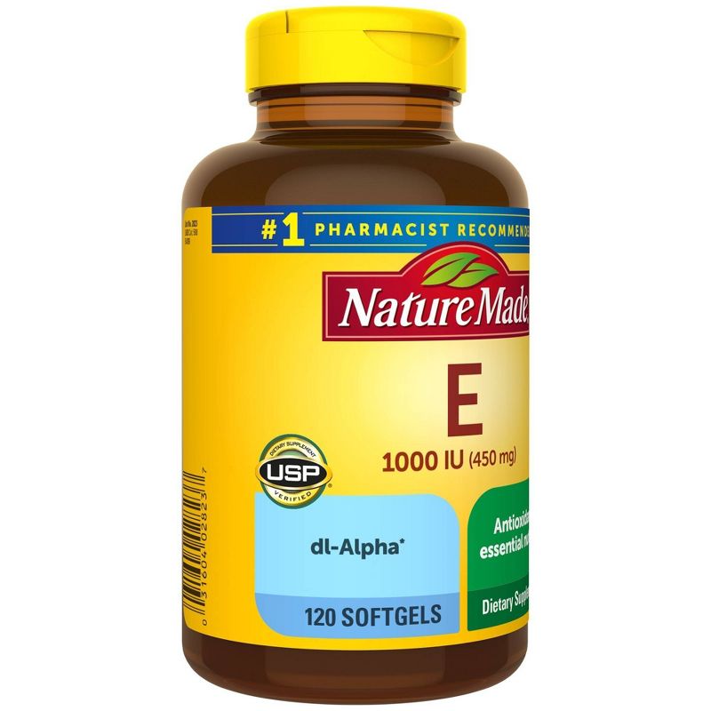 Nature Made Vitamin E 450 mg (1000 IU) dl - Alpha Softgels - 120ct