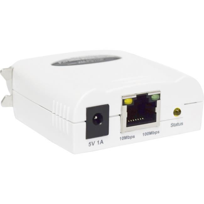 X-MEDIA 1-Port Fast Ethernet Parallel Print Server, 10/100Mbps Parallel Port Print Server [XM-PS110P]