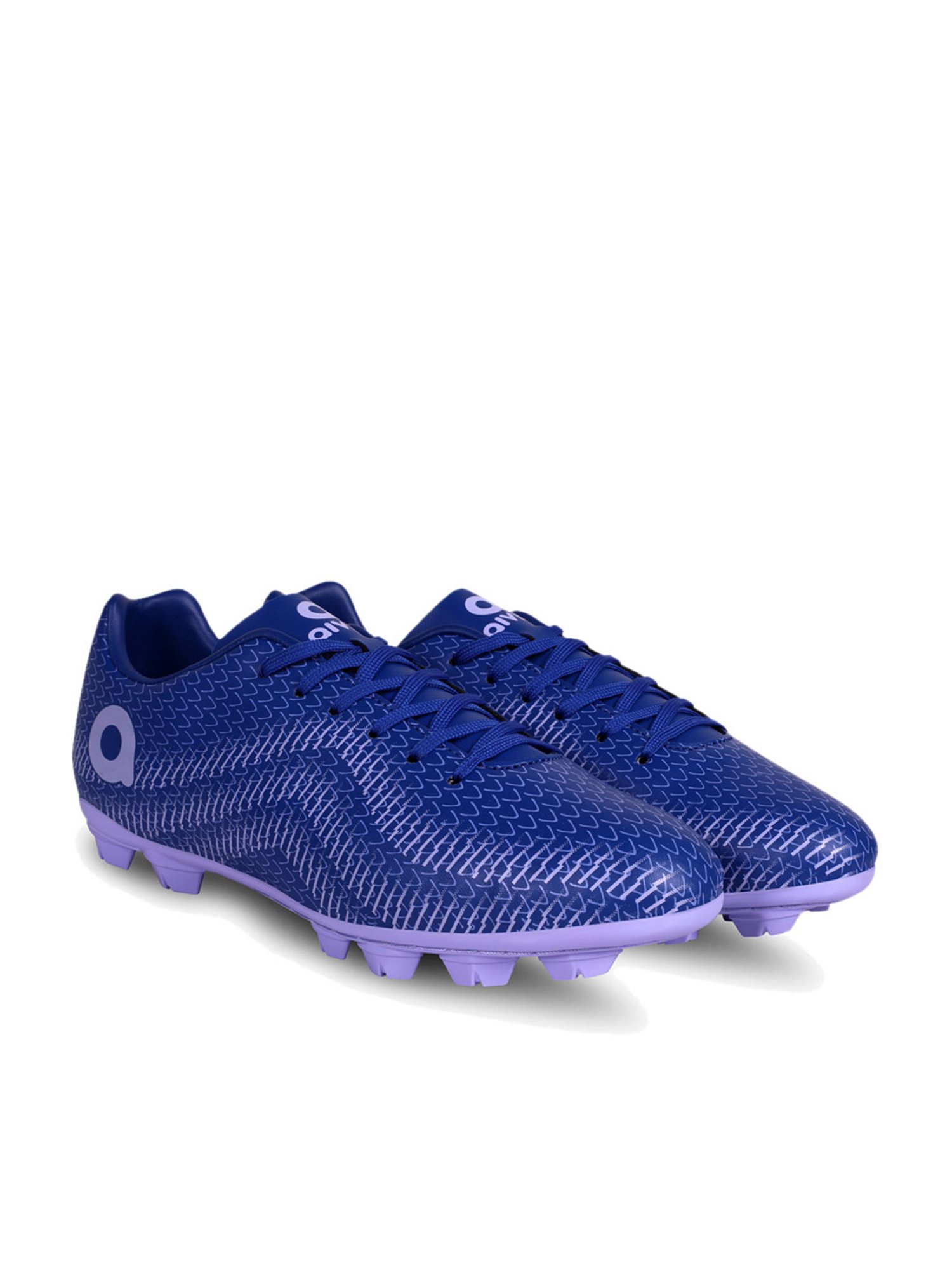 AIVIN Men's Rattle Snake Royal Blue Football Shoes