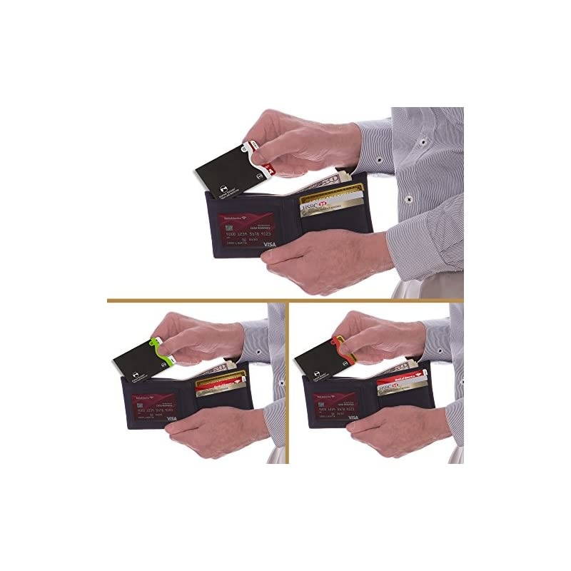 RFID Blocking Sleeves 14 Credit Card Holders amp 4 Passport Protectors Ultimate Premium Identity Theft Protection Sleeve Set for Men amp Women Smart Slim Profile Design Color Numbered