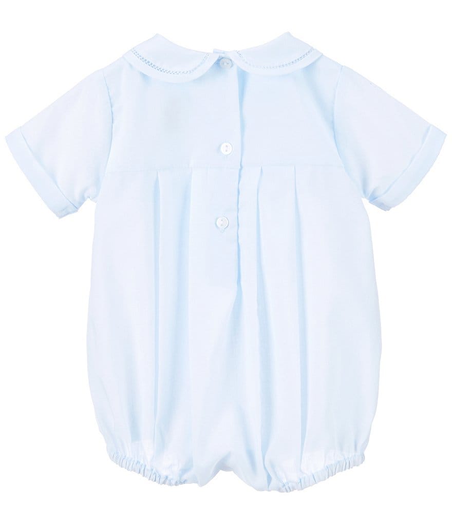 Petit Ami Baby Boys Preemie-Newborn Pleated Jon Jon Shortall & Hat