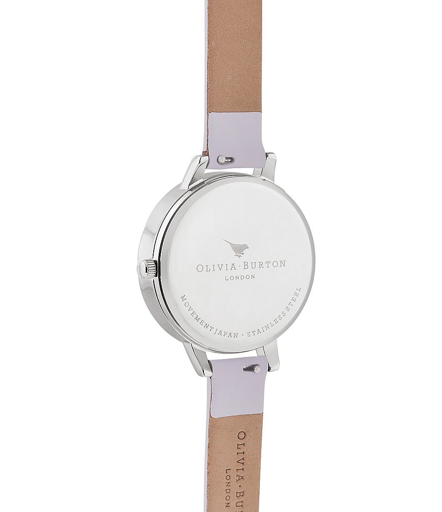 Olivia Burton 3D Butterly Parma Violet & Silver Watch