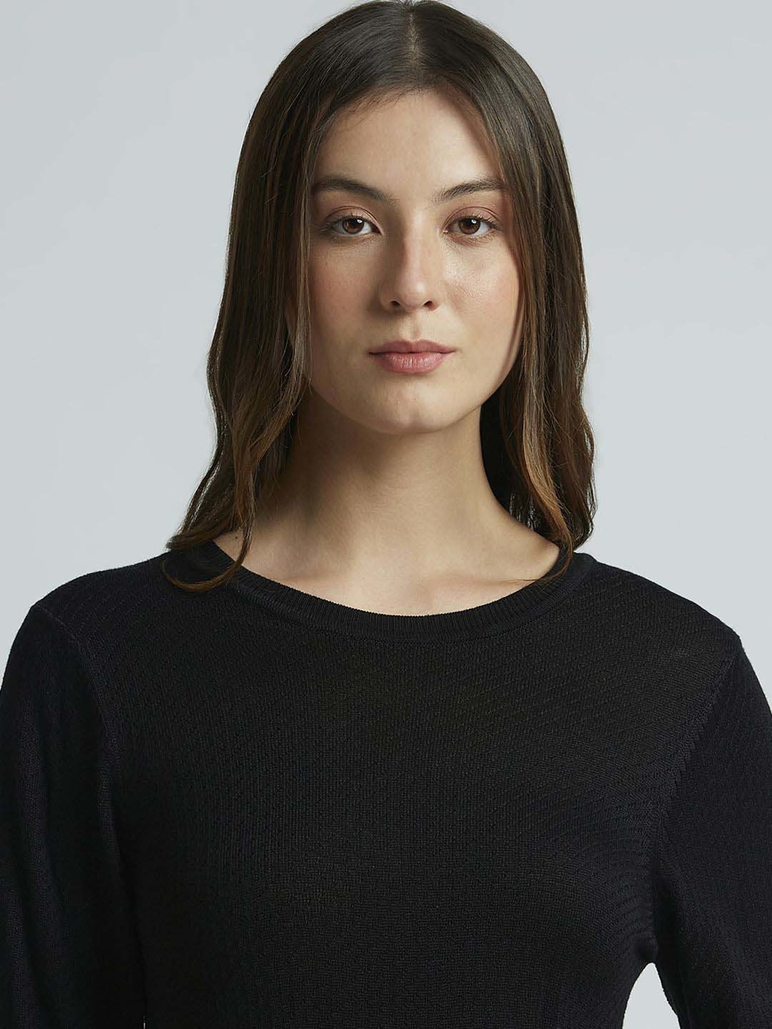 Pepe Jeans Black Self Pattern Top