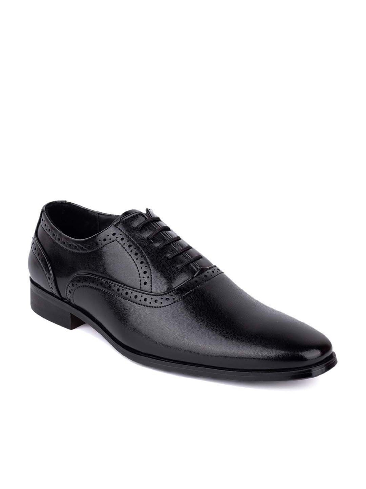 Hydes N Hues Men's Ink Black Oxford Shoes