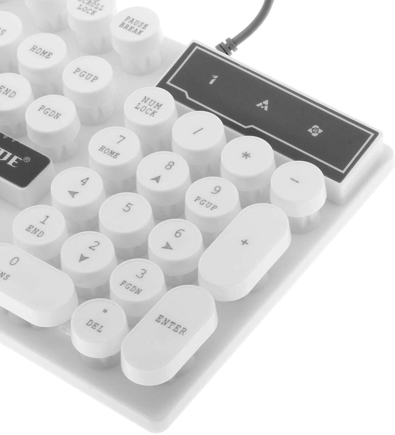 MagiDeal LIMEIDE GTX300 Wired Gaming Mechanical Keyboard RGB Backlit Backlight Computer Keyboard - Punk White 2