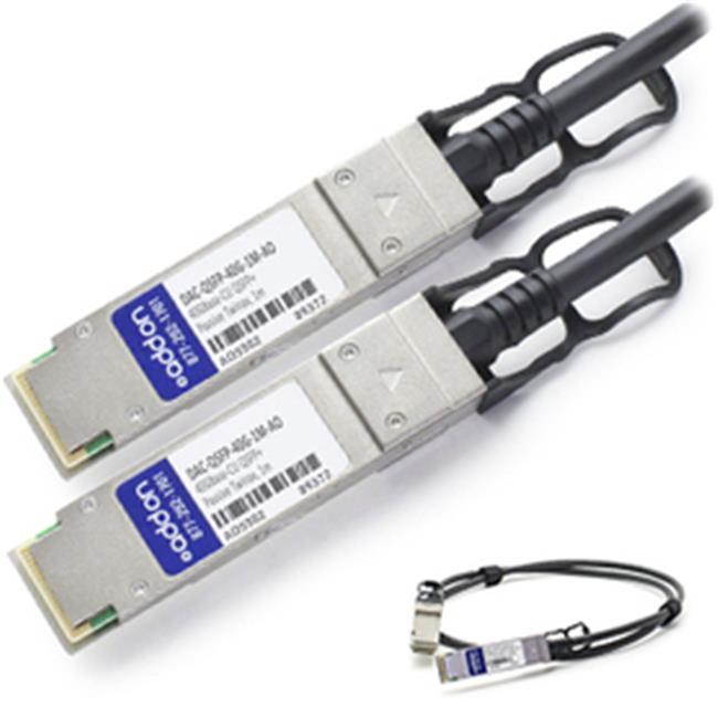 AddOn Dell DAC-QSFP-40G-1M Compatible TAA Compliant 40GBase-CU QSFP+ to QSFP+ Direct Attach Cable (Passive Twinax, 1m)