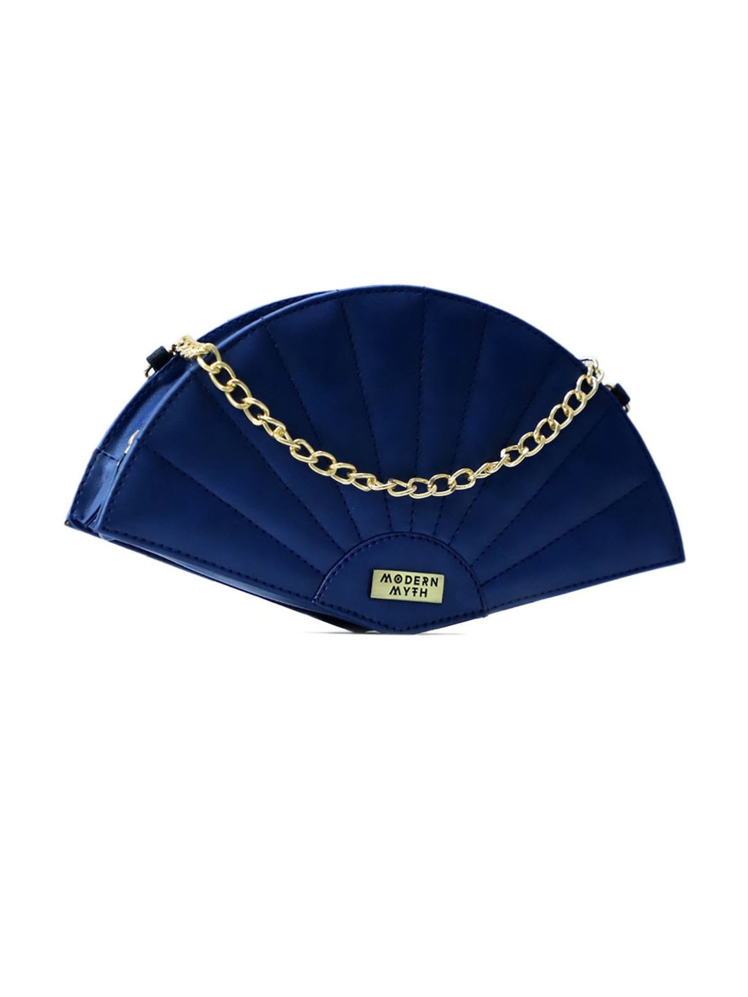 Modern Myth Blue Medium Fan Cross Body Bag