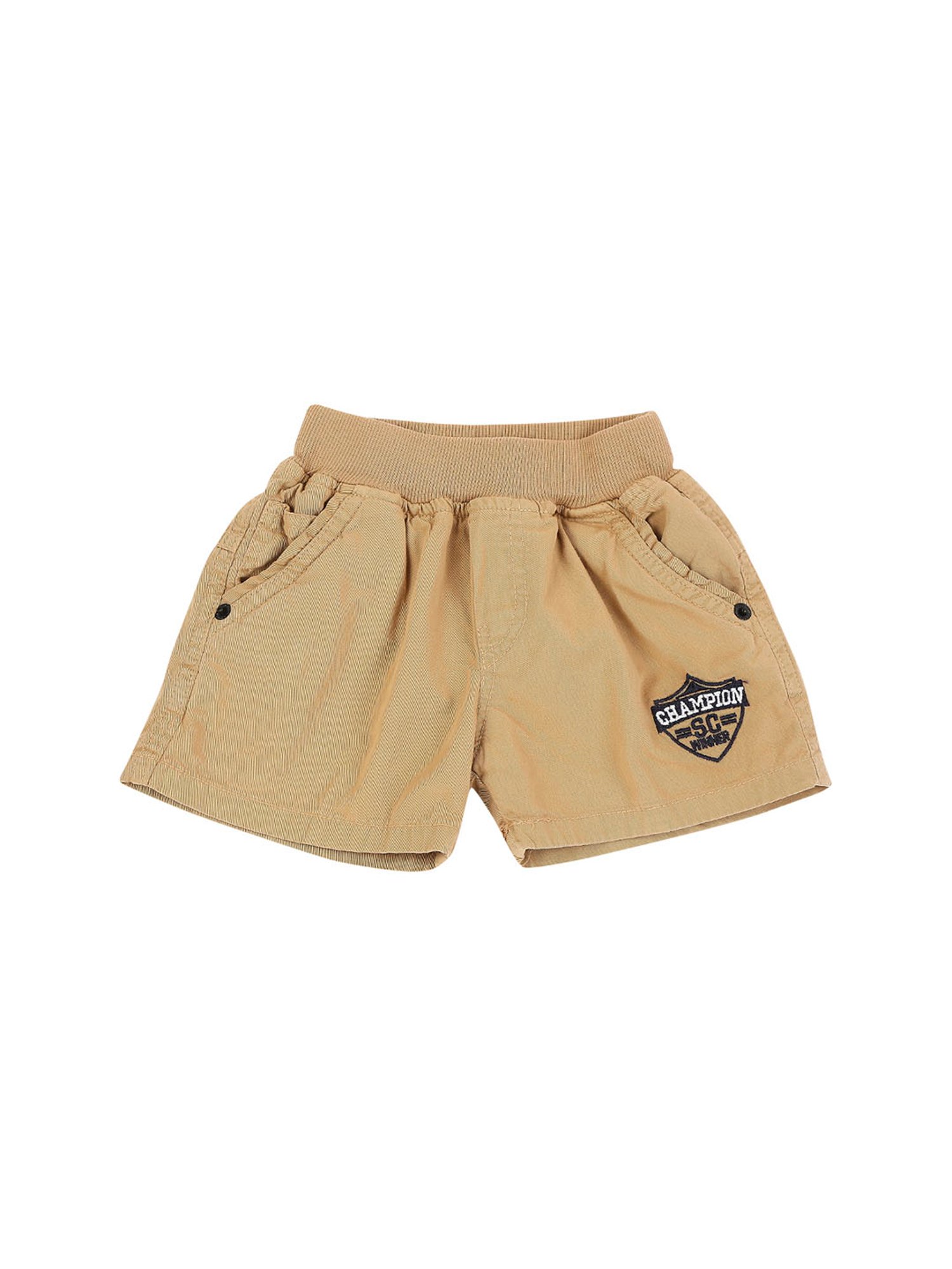 Mee Mee Boys Khaki Solid Shorts
