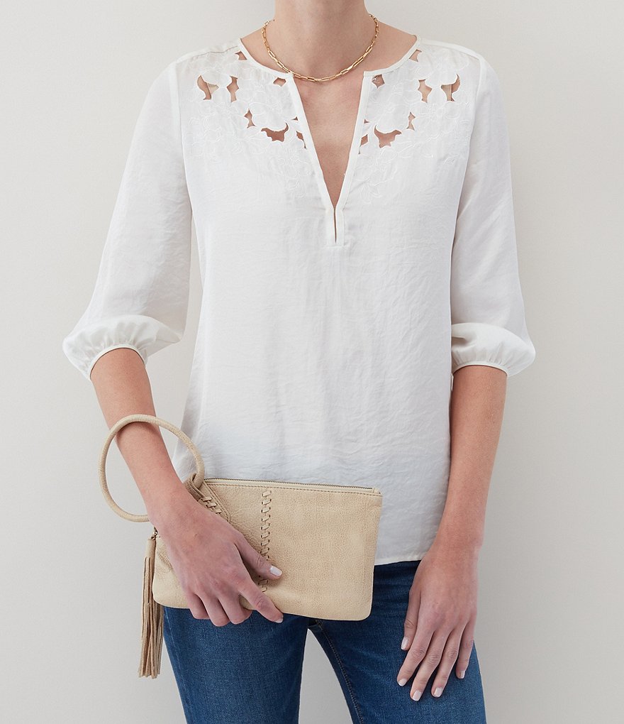 Michael Kors Zebra Signature Jet Set Double Zip Wristlet