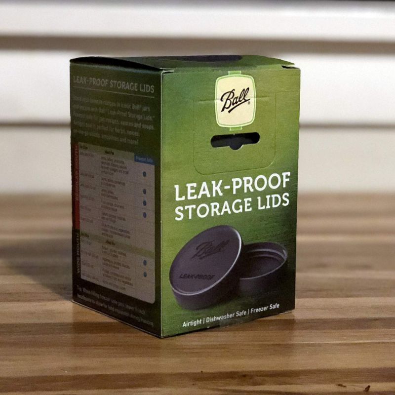 Ball 1440010812 Regular Mouth Storage Jar Lids, Black