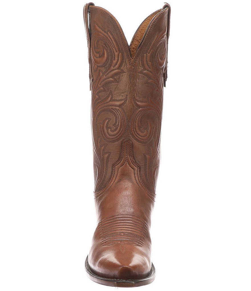 Lucchese Nicole Leather Embossed Western Boots