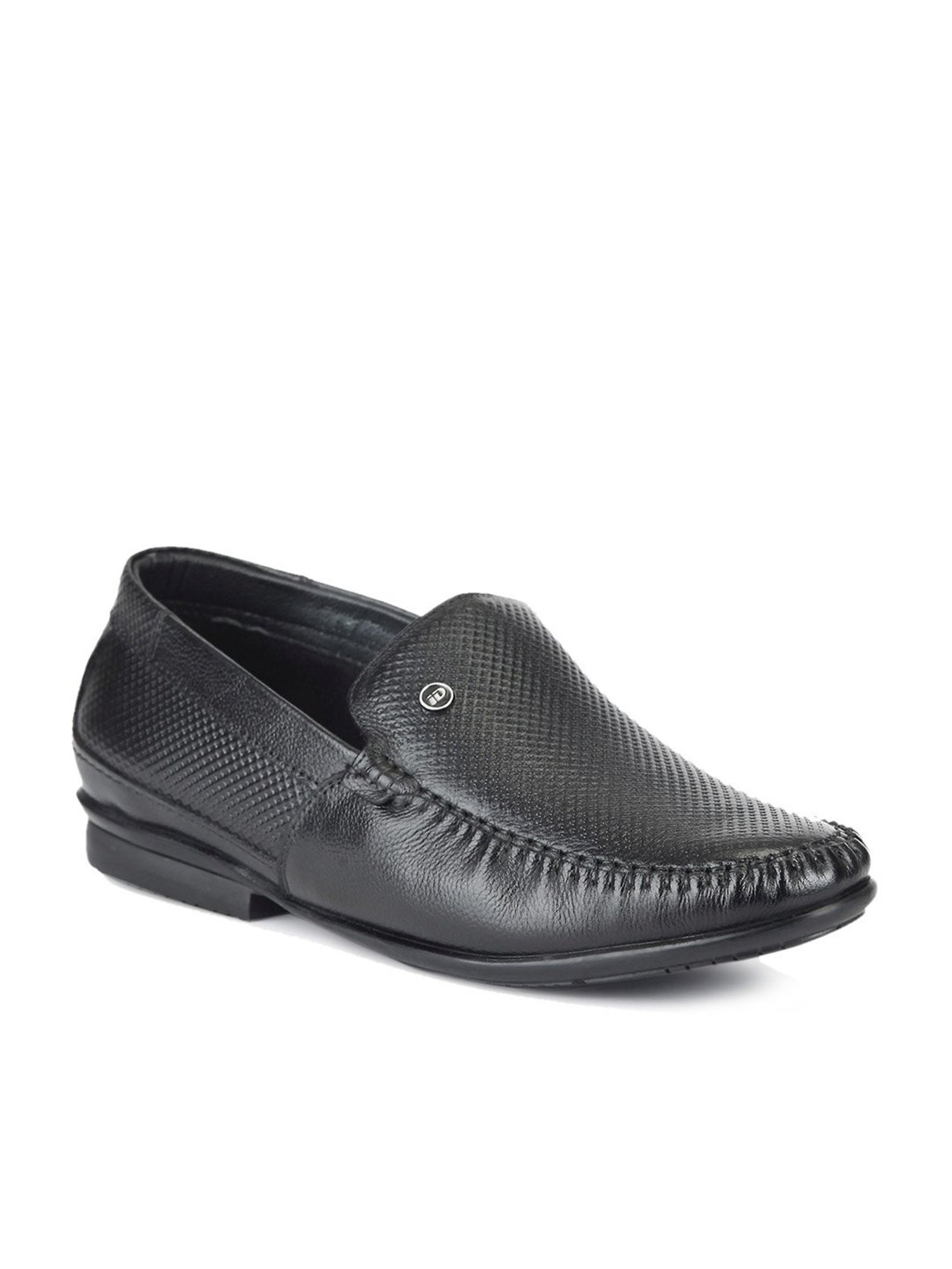 ID Men's Black Casual Loafers