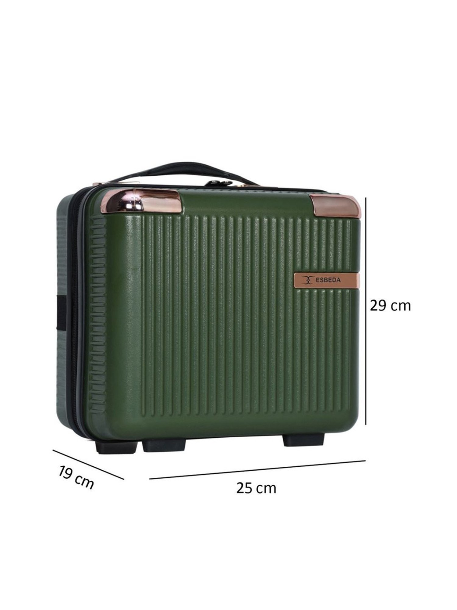 Esbeda Olive ABS Textured Vanity Bag