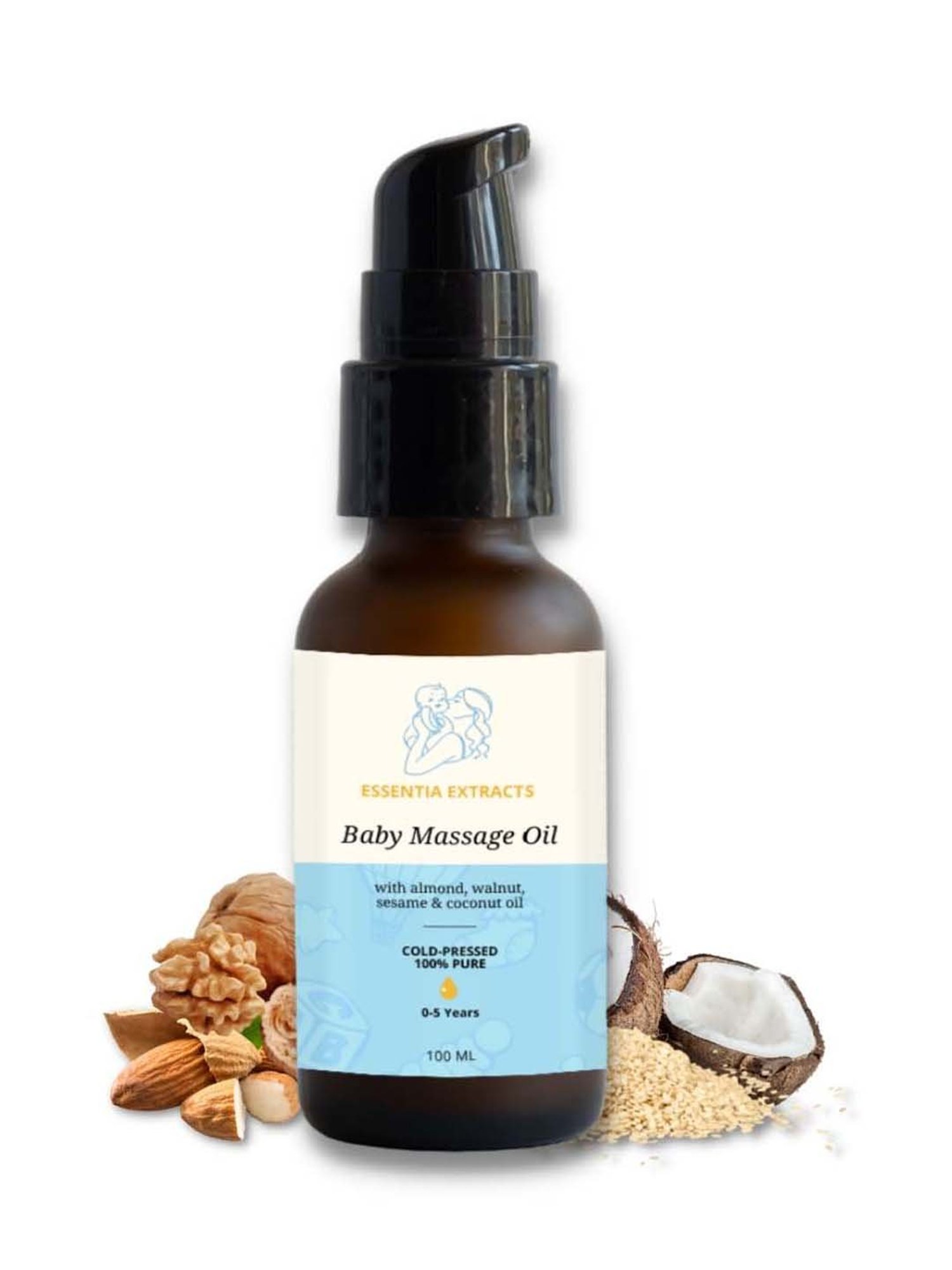 Essentia Extracts Cold-pressed Baby Massage Oils Pack of 2 - 200 ml