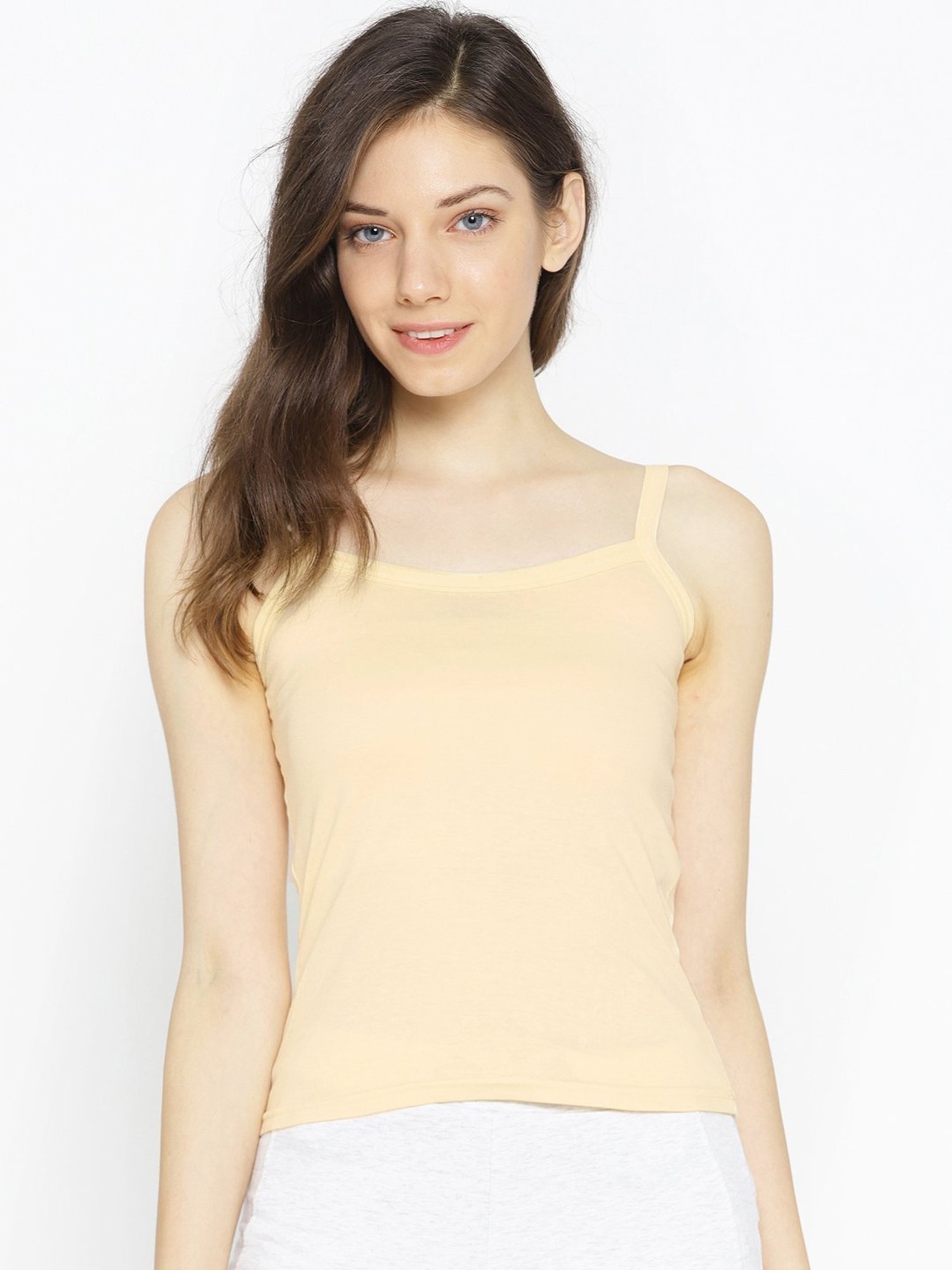 Lady Lyka Multicolor Cotton Camisole (Pack Of 2)